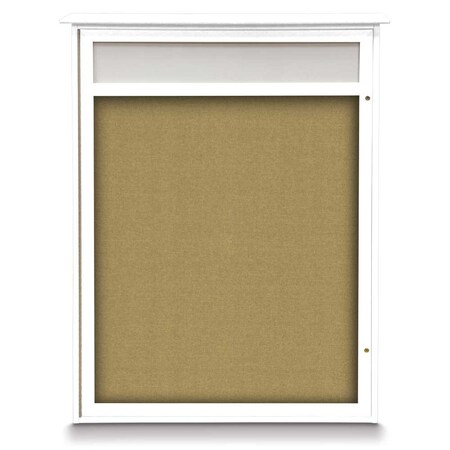 United Visual Products Triple Door Enclosed Indoor Letterboard UV1143H-BRONZE-GREY